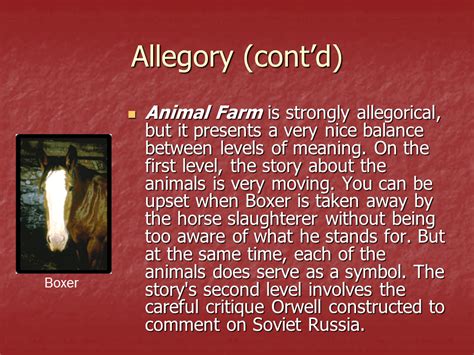 What Was Animal Farm An Allagory For